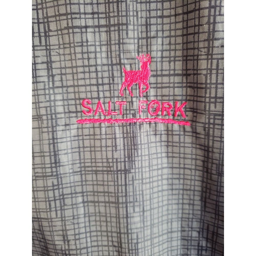 Prairie Mountain Men's Wind /Rain Breaker Jacket Grey Plaid 2x View 4